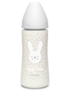 Пляшка для годування Suavinex Hygge Затишні історії, 360 мл, сірий (306693) - Pampik