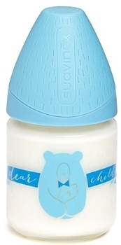 Пляшка для годування Suavinex Сенс життя, 120 мл, синій (303469) - Pampik
