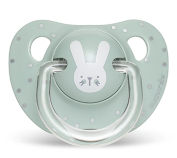 Пустушка анатомічна Suavinex Hygge Затишні історії Зайчика, 0-6 міс., бірюзовий (306556) - Pampik