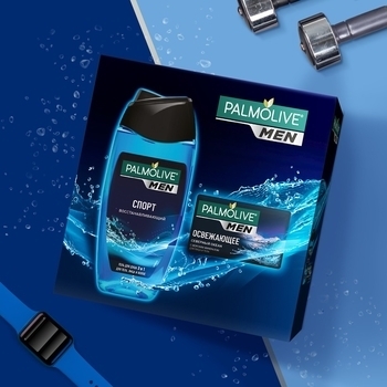 Подарочный набор Palmolive Men: гель для душа Спорт, 250 мл + мыло Северный Океан, 90 г - Pampik - 4