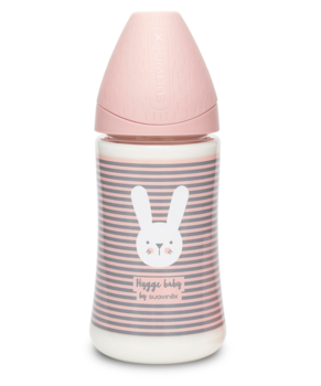 Пляшка для годування Suavinex Hygge Затишні історії, 270 мл, рожевий (306682) - Pampik