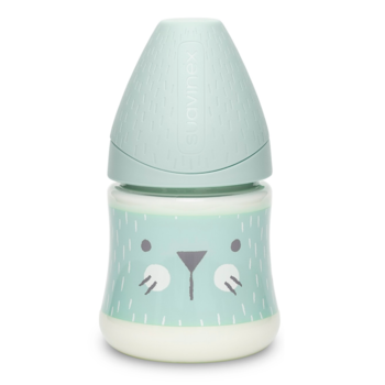 Пляшка для годування Suavinex Hygge Затишні історії, 150 мл, бірюзовий (306671) - Pampik