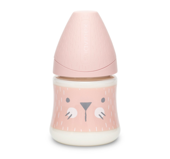 Пляшка для годування Suavinex Hygge Затишні історії, 150 мл, рожевий (306673) - Pampik