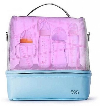 Портативный ультрафиолетовый универсальный стерилизатор 59S UVC LED P14, голубой (P14) - Pampik - 3