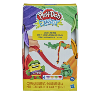 Набір пластиліну Hasbro Play-Doh Elastix Джунглі, 4 кольори (E9863) - Pampik