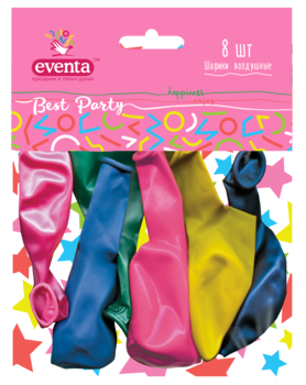 Повітряні кульки Eventa, 8 шт. - Pampik