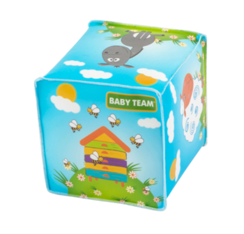 Іграшка для ванної Baby Team Міні-кубик, блакитний (8741) - Pampik