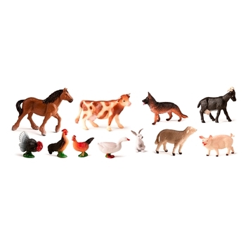 Набор фигурок домашних животных Miniland Farm Animals, 11 шт. (27420) - Pampik - 2