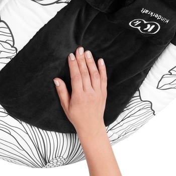 Шезлонг-гойдалка Kinderkraft Finio Black/White KKBFINOBLK0000, чорний з білим (00-00158786) - Pampik - 9