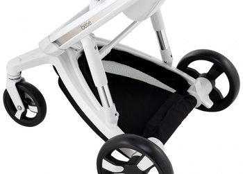 Універсальний візок 2 в 1 Ibebe i-stop 02, чорний на білій рамі (ib-is-02) - Pampik - 5