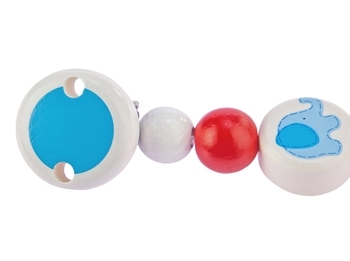 Ланцюжок для пустушки Heimess Слоник, синій (764430) - Pampik - 3