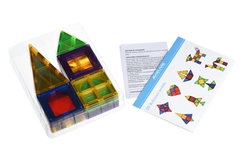 Магнітний конструктор Magplayer Магнітні плитки, 32 елемента (MPL-32) - Pampik - 9