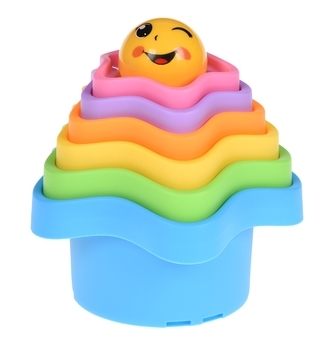 Набір для гри з піском Same Toy Stacking cups, 7 предметів (618-10Ut) - Pampik