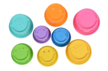 Набір для гри з піском Same Toy Piles cup, 9 предметів (618-8Ut) - Pampik - 4