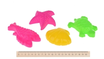 Набор для игры с песком Same Toy с Воздушной вертушкой, синее ведро, 9 предметов (HY-1206WUt-3) - Pampik - 3