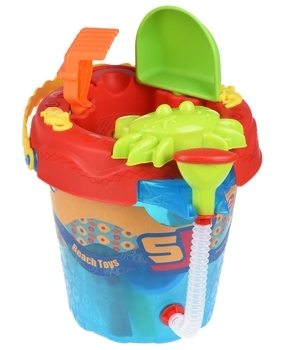 Набір для гри з піском Same Toy Ведерко блакитне, 8 предметів (976Ut-2) - Pampik - 2
