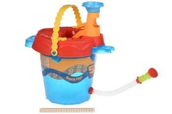 Набір для гри з піском Same Toy Ведерко блакитне, 8 предметів (976Ut-2) - Pampik - 3