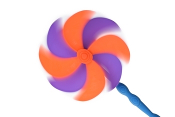 Набор для игры с песком Same Toy с Воздушной вертушкой, оранжевое ведро, 9 предметов (HY-1206WUt-4) - Pampik - 6