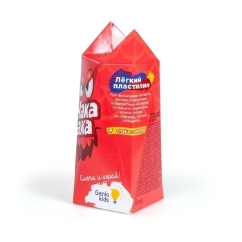 Легкий пластилін Genio Kids Чака-Зака, червоний (TA1790-5) - Pampik - 2