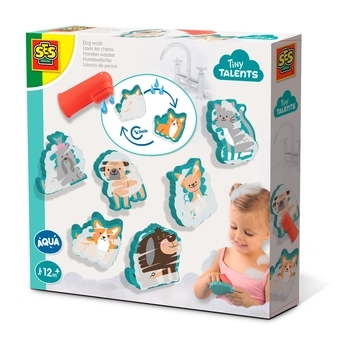 Набір для гри у ванній Ses Creative Tiny Talents Викупай собачок (13084S) - Pampik