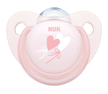Ортодонтическая силиконовая пустышка для сна Nuk Baby Rose, 0-6 мес., розовый, 2 шт. (10175175) - Pampik - 2
