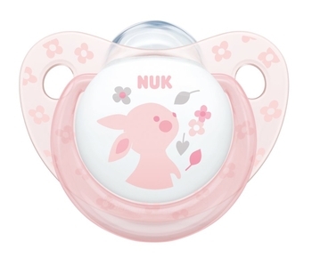 Ортодонтическая силиконовая пустышка для сна Nuk Baby Rose, 0-6 мес., розовый, 2 шт. (10175175) - Pampik - 3