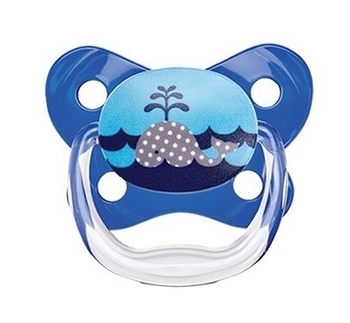 Силиконовая пустышка Dr. Brown's PreVent Бабочка, 0-6 мес., синий (PV11407-ES) - Pampik