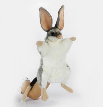 М'яка іграшка на руку Hansa Білбіл бандикути, вухатий сумчастий борсук, 35 см (7354) - Pampik - 2