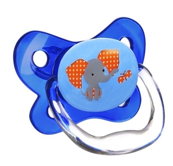 Силіконова пустушка Dr. Brown's PreVent Метелик, 6-12 міс., синій (PV21407-ES) - Pampik