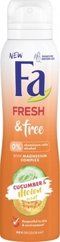 Дезодорант-спрей Fa Fresh&Free Огурец-Дыня с Магний-комплексом, 150 мл - Pampik