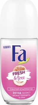 Дезодорант-ролик Fa Fresh&Free Грейпфрут-Личи с магний-комплексом, 50 мл - Pampik