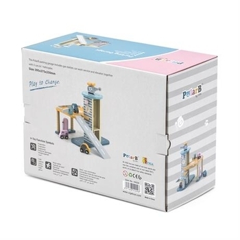 Ігровий набір Viga Toys PolarB Паркінг двоповерховий (44029) - Pampik - 4