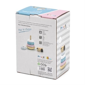 Пірамідка Viga Toys PolarB Щеня (44042) - Pampik - 4