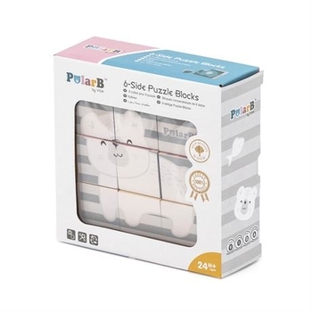 Пазл-кубики Viga Toys PolarB Звірята, 6 сторін (44024) - Pampik - 10