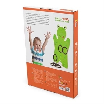 Ігровий набір Viga Toys Жабеня з кільцями (50661) - Pampik - 3