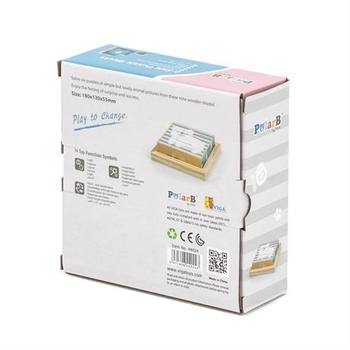 Пазл-кубики Viga Toys PolarB Звірята, 6 сторін (44024) - Pampik - 11