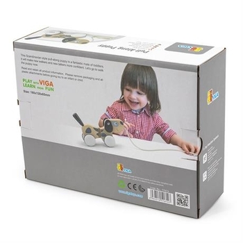 Каталка Viga Toys Щенок (51614) - Pampik - 3