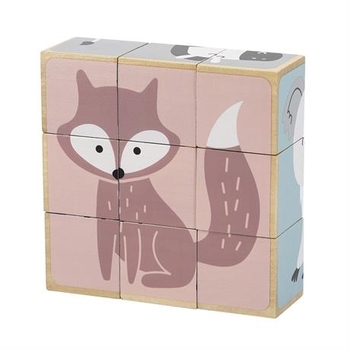 Пазл-кубики Viga Toys PolarB Звірята, 6 сторін (44024) - Pampik - 2