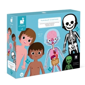 Пазл навчальний Janod Тіло людини (J02681) - Pampik