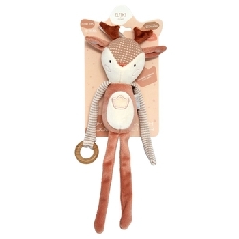 Іграшка-брязкальце Elfiki Косуля Рубі, коричневий (ІГ-0102) - Pampik