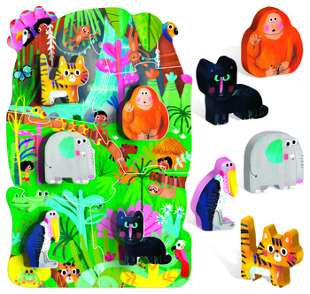 Мій перший пазл Монтессорі Headu Джунглі (IT22380) - Pampik - 2