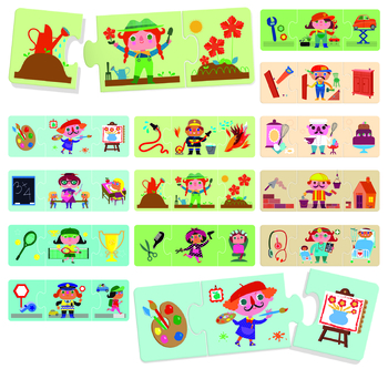 Розвиваюча гра-пазл Headu Логіка для найменших - таланти і професії (IT20782) - Pampik - 2