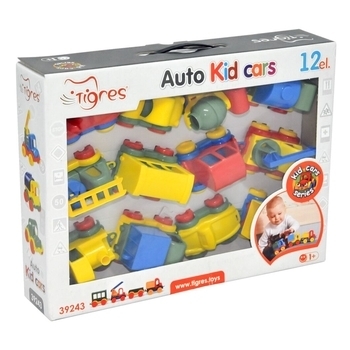 Набір машинок Tigres Kid cars, 12 шт. (39243) - Pampik