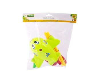 Іграшка-каталка Baby Team Літак, зелений (8661_зелений) - Pampik - 2
