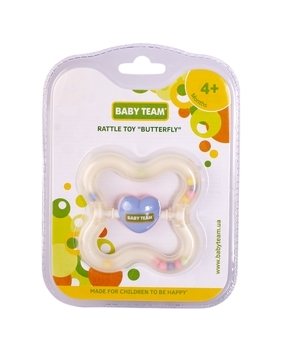Игрушка-погремушка Baby Team Бабочка (8448) - Pampik