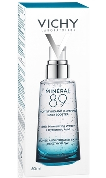 Ежедневный гель-бустер Vichy Mineral 89, усиливающий упругость и увлажнение кожи лица, 50 мл - Pampik