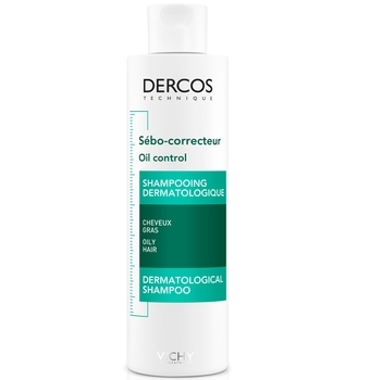 Себорегулірующій шампунь Vichy Dercos, для жирного волосся, 200 мл - Pampik