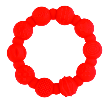 Силіконовий прорізувач Nuby з кліпсою, червоний (NV0613001red) - Pampik - 2