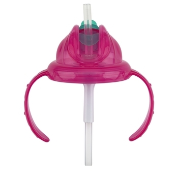 Поїльник Nuby, з трубочкою-непроливайкою, 240 мл, рожевий (NV0414017pink) - Pampik - 3