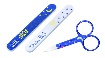 Маникюрный набор Nuby Маленькие моменты, синий (NV0701003-LMblue) - Pampik